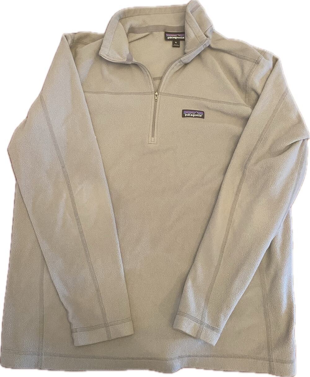 Patagonia Men's Micro D 1/4-Zip Fleece Pullover - Feather Grey - Size XL